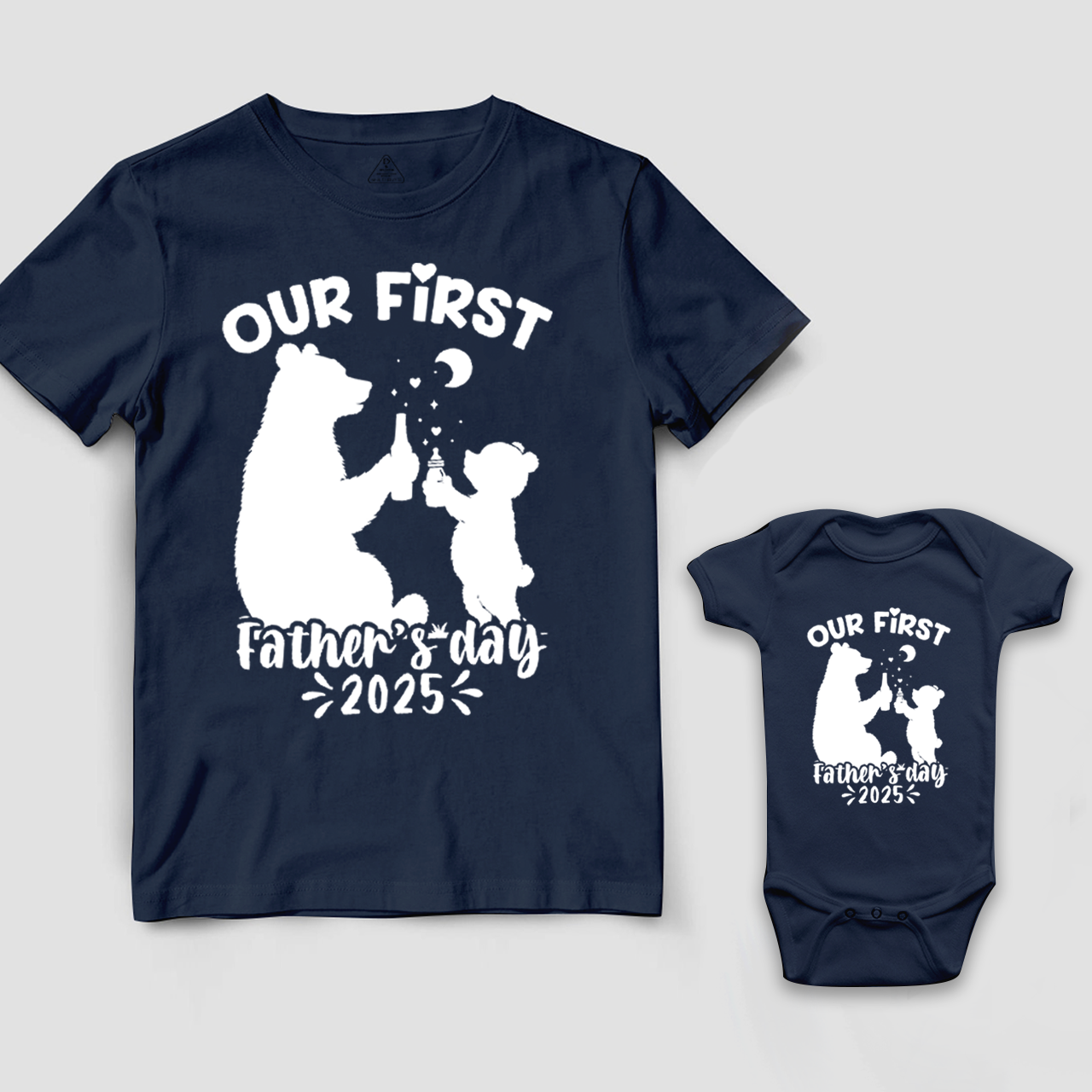 Our First Father's Day Dad&Me Matching Shirts