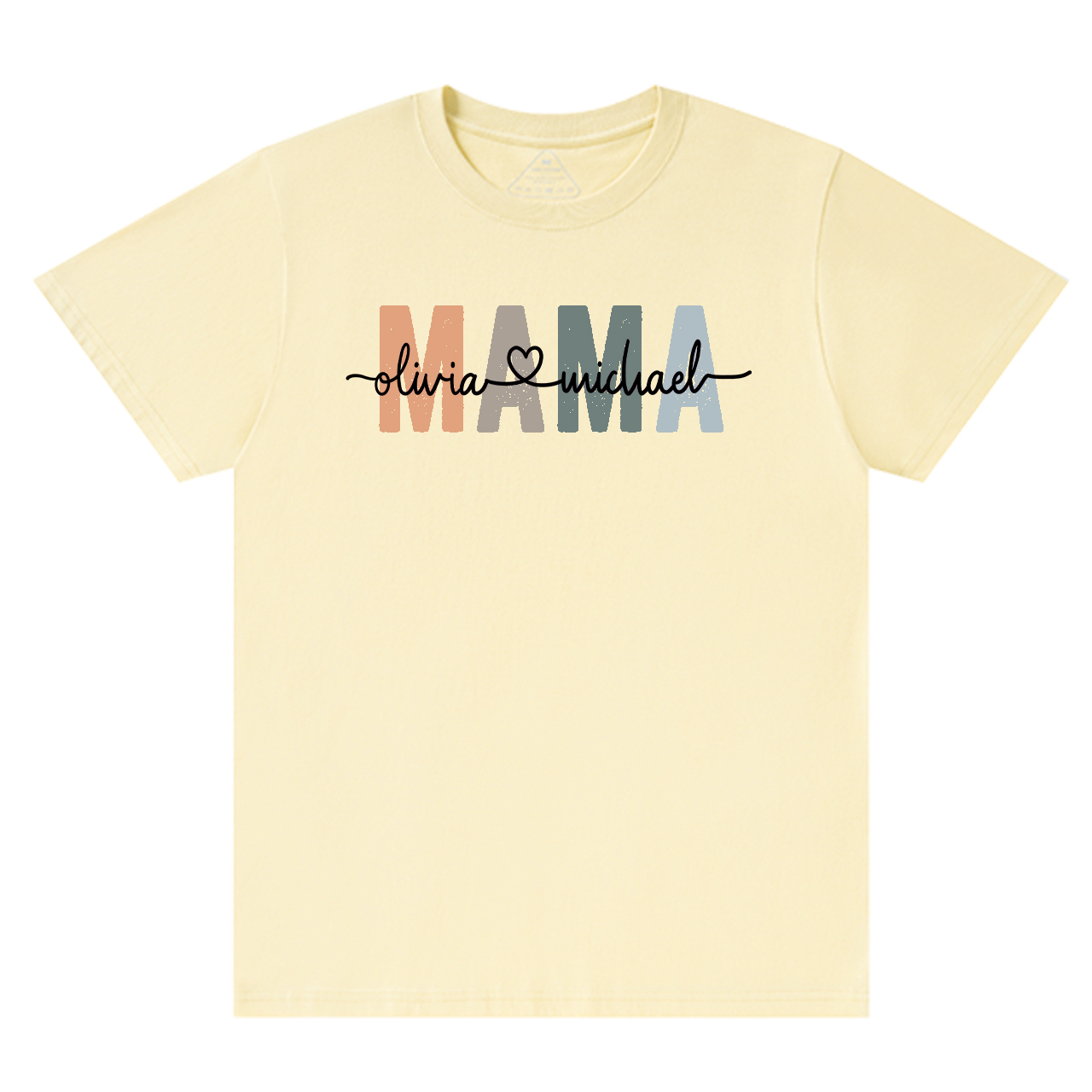 Personalized Mama With Children Names T-Shirts