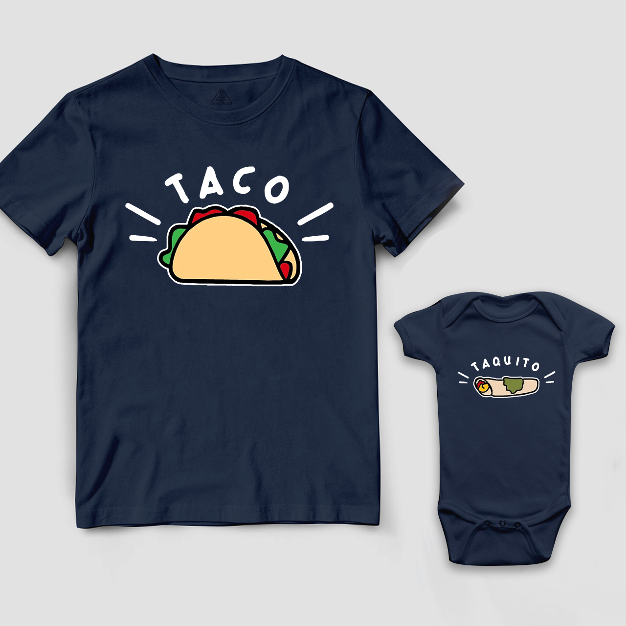 Taco + Taquito Dad&Me Matching Shirts