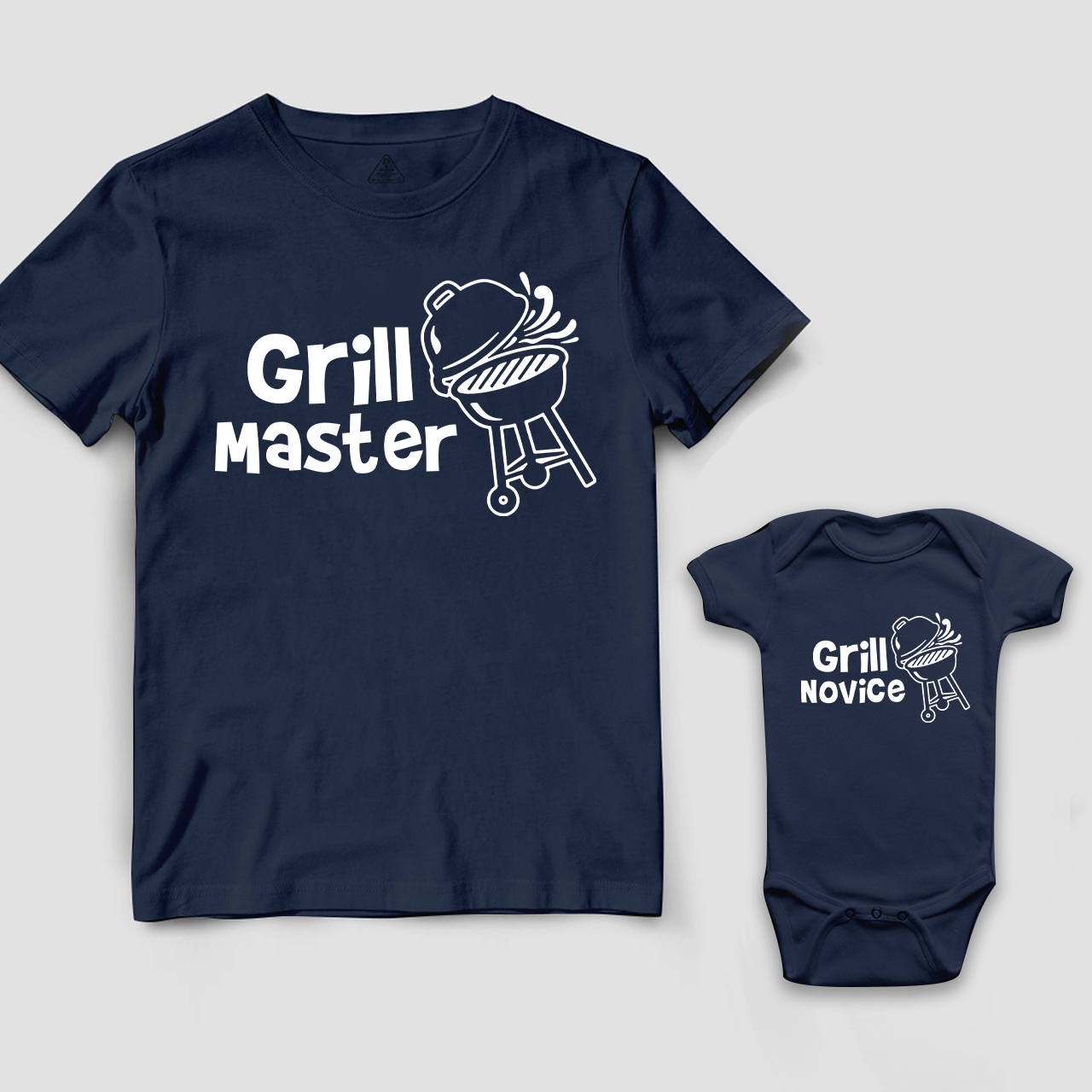 Grill Master Grill Novice Dad and me Matching Gift Shirt
