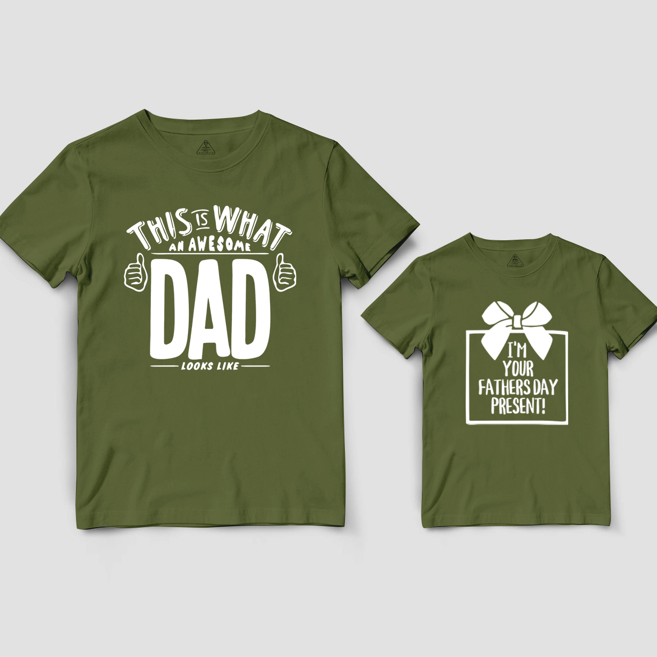 Father's Day Present Of Awesome Dad&Me Matching T-Shirts