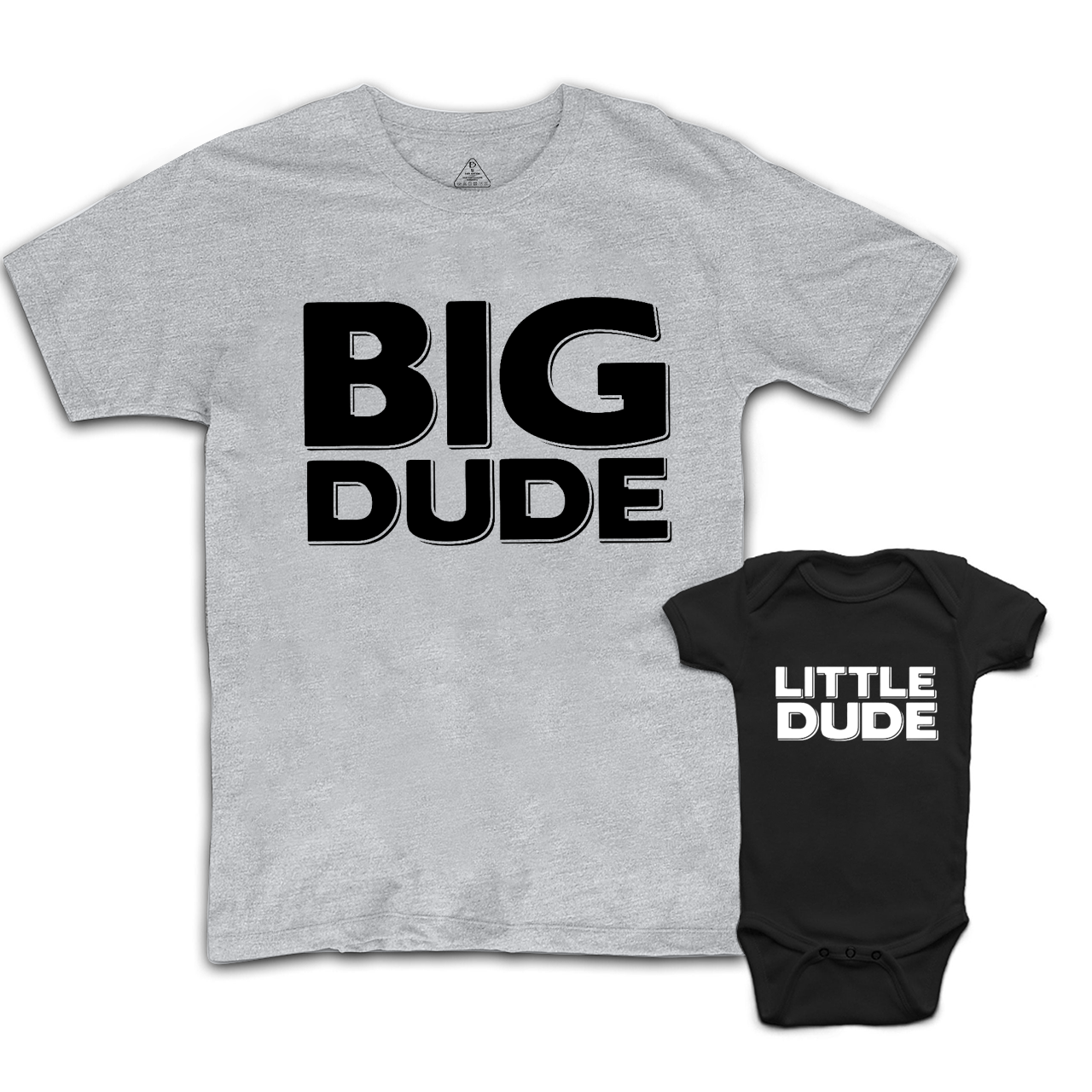 Big Dude Little Dude Dad&Me Matching T-Shirts