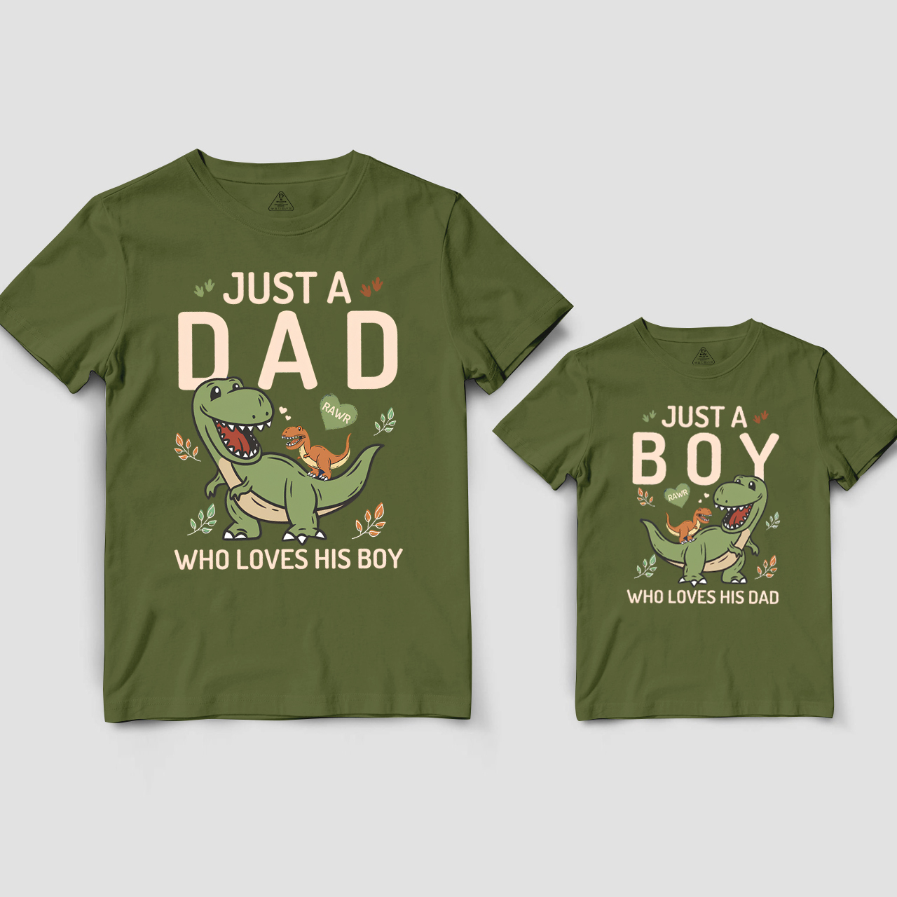 Personalized Who Loves His Boy Dad&Me Matching Shirts