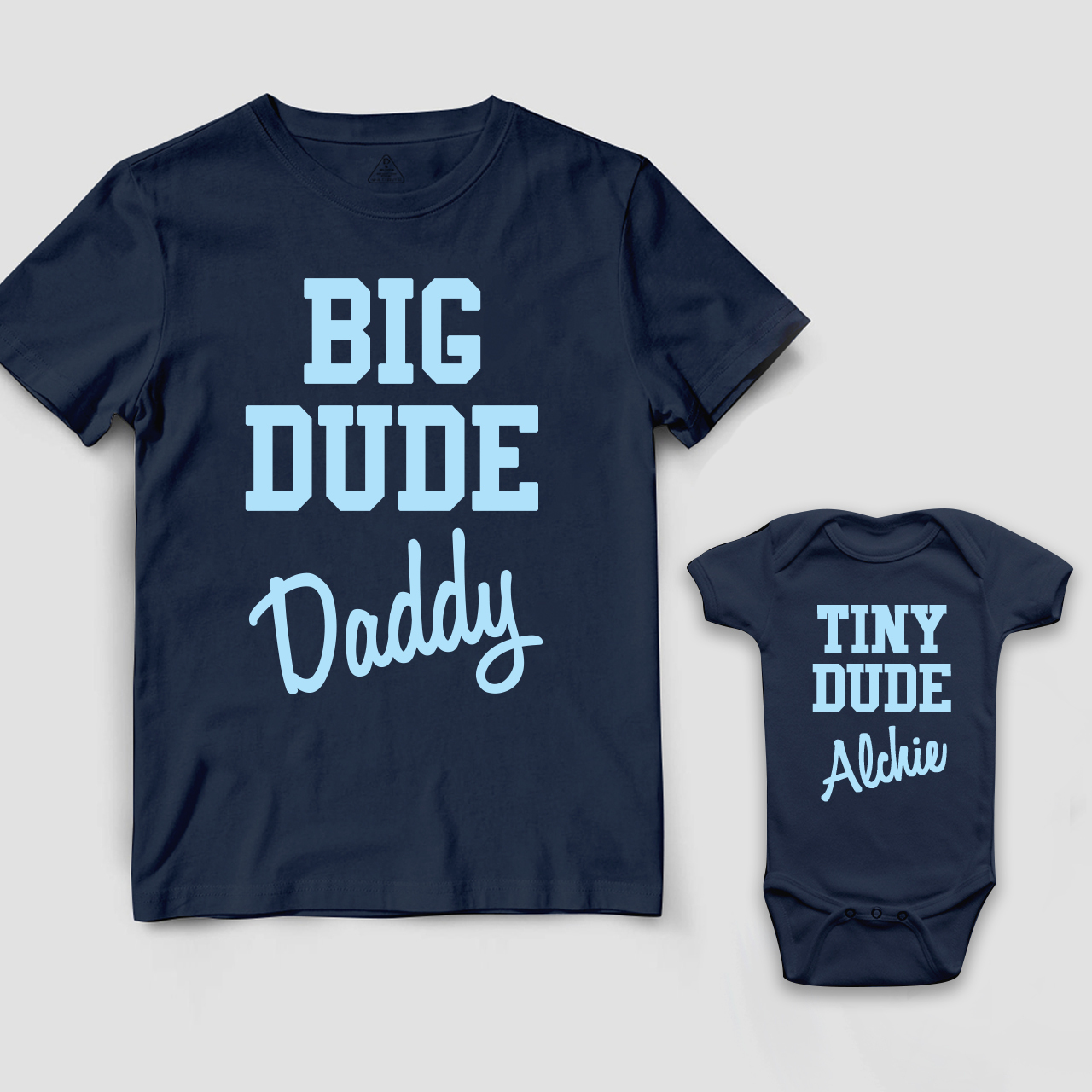 Personalized Dad And Child Dude Matching Shirts