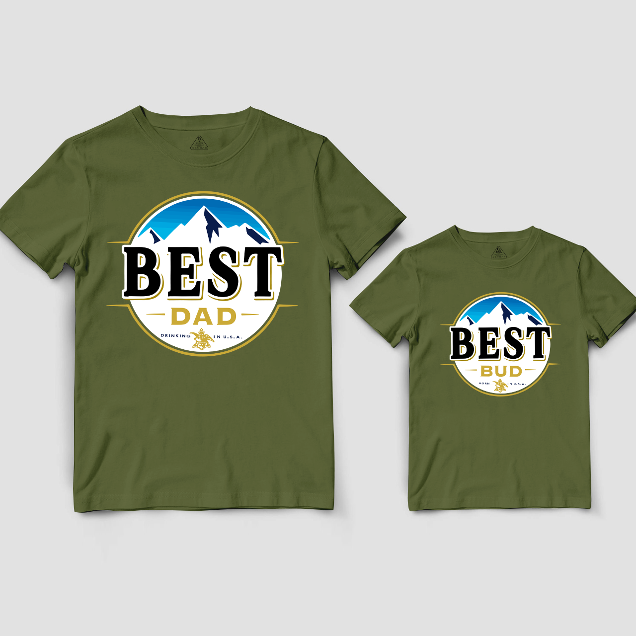 Best Drinking Born In USA Matching Dad and me Shirt