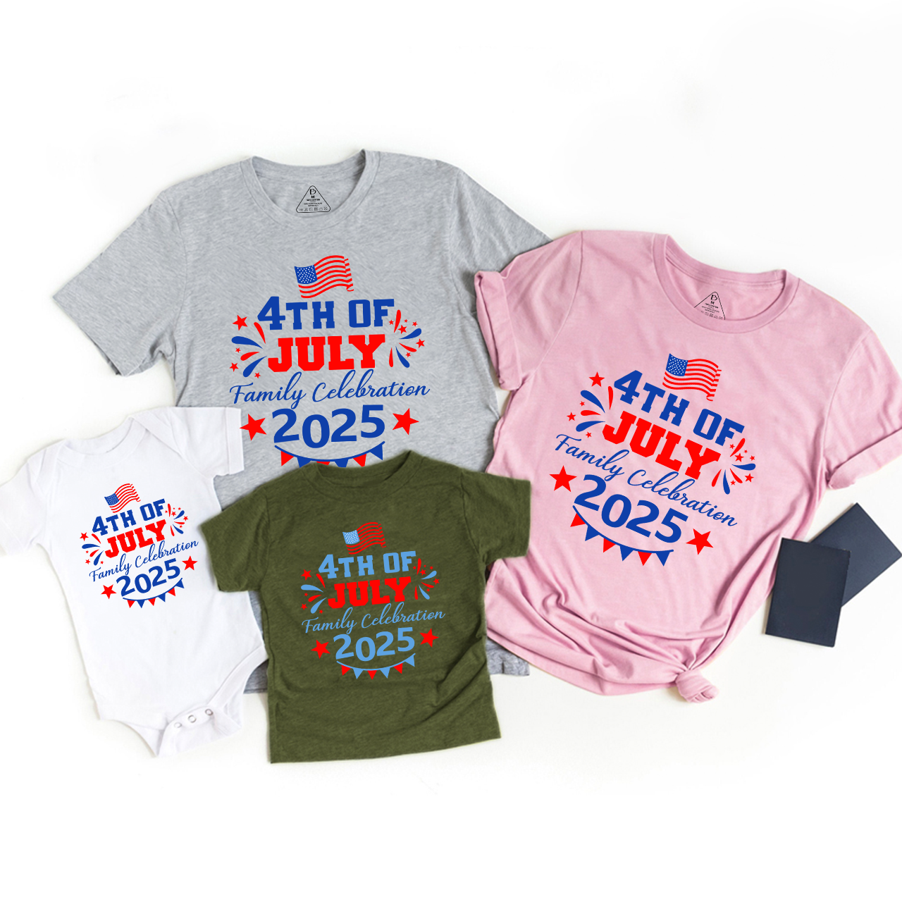 4th Of July 2025 Independence Day Family Matching Shirts