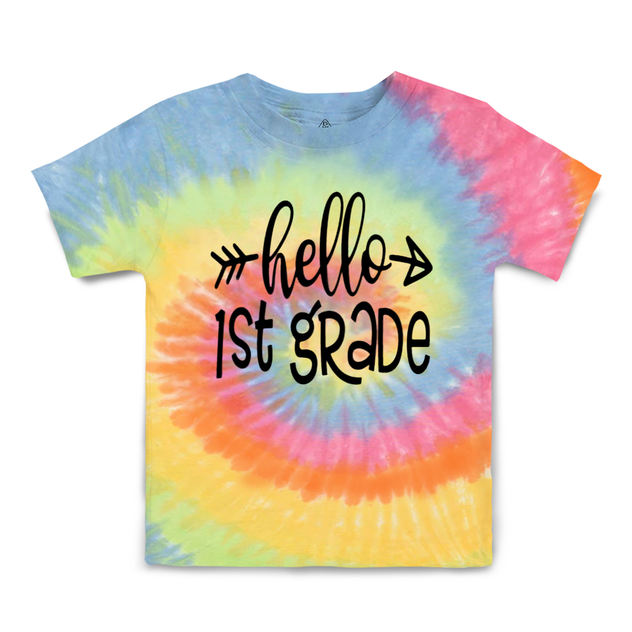 Personalized Hello Grade Toddler&Kids Tie Dye Tees