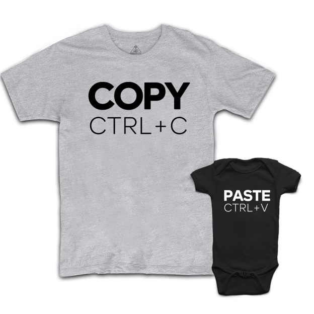 Copy Paste Matching Tees For Dad and me
