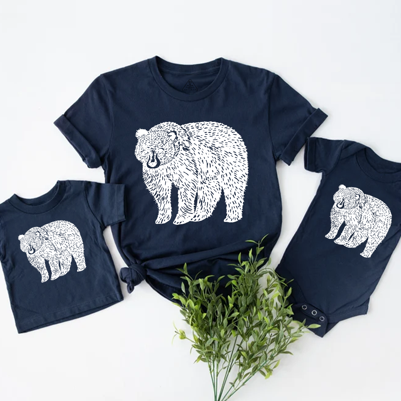 Organic Animal Bear Family Matching Tees Beepumpkin