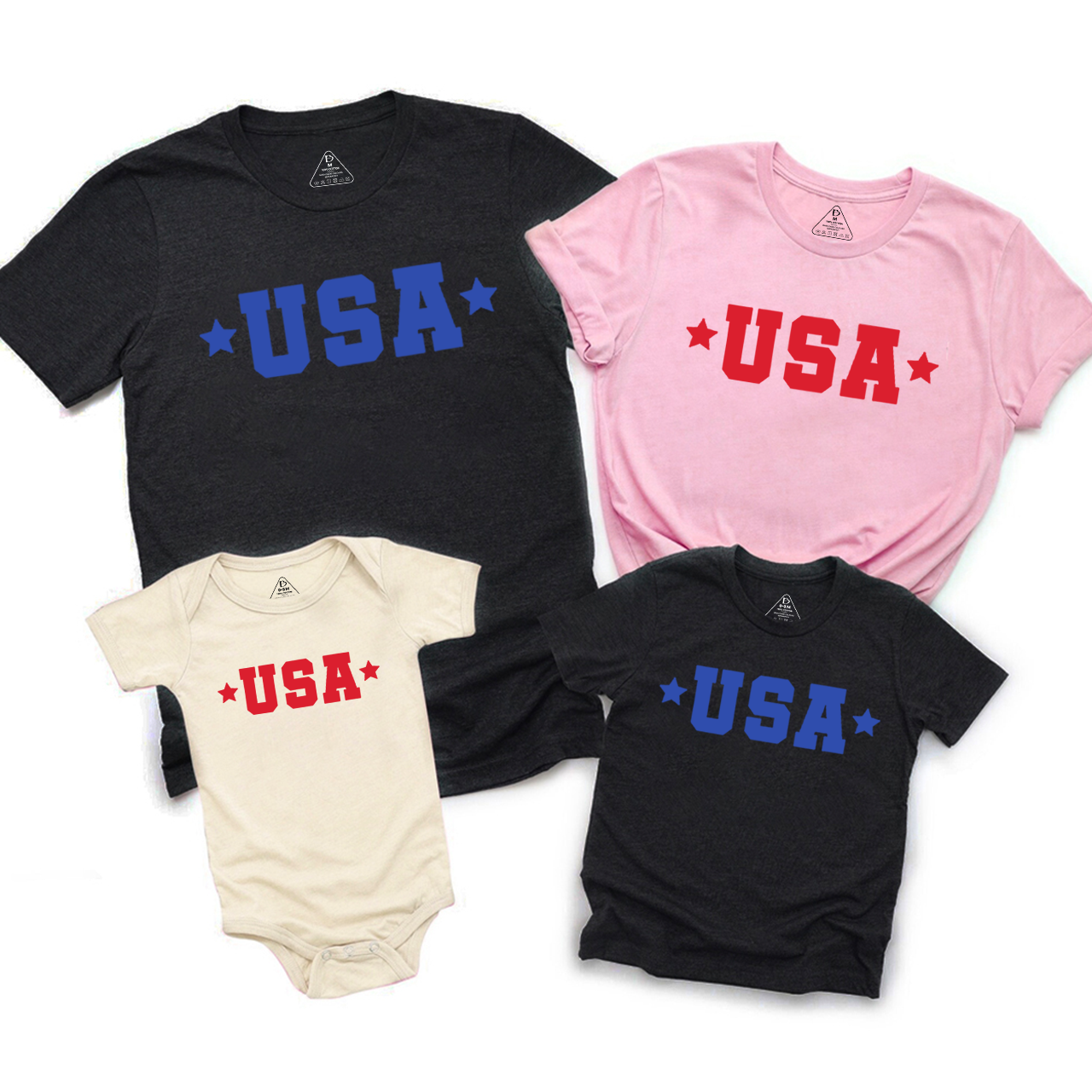 USA Star Family Matching Tees Beepumpkin