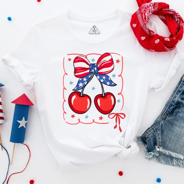 4th July Cherry Mama T-Shirts