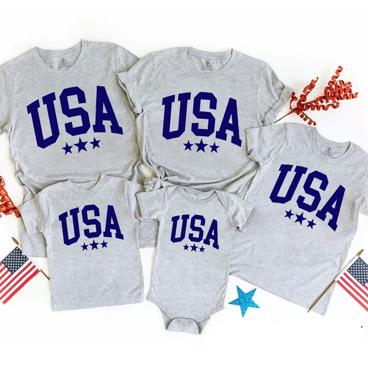Fourth of July Family Matching Shirts