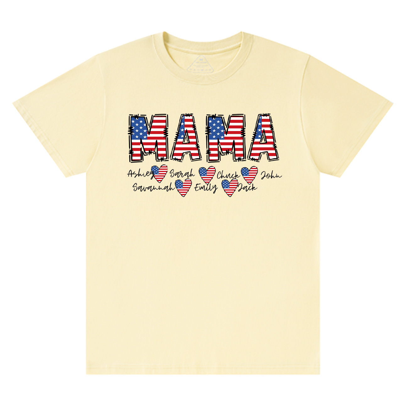 Personalized Name Independence Day Mama T-Shirts