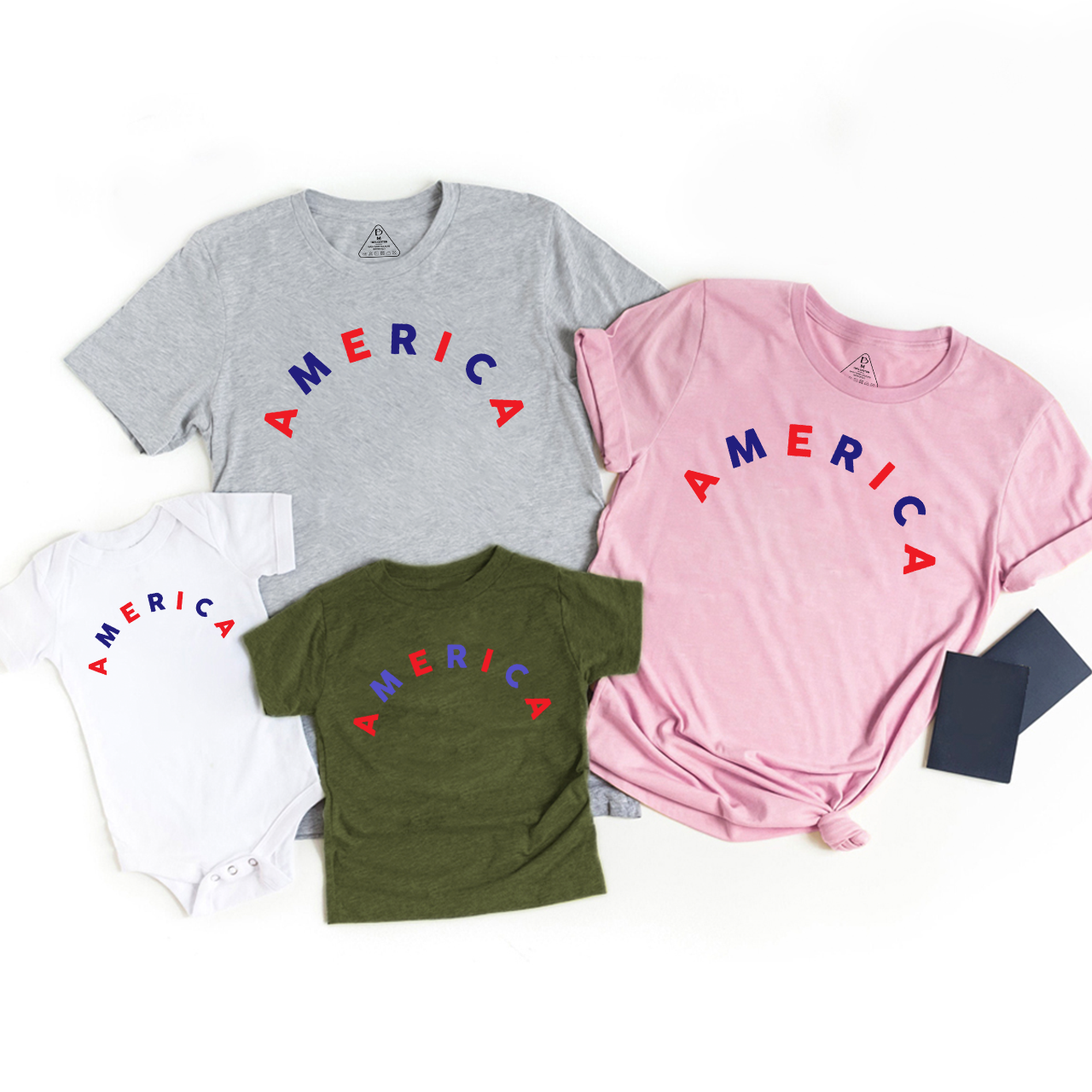 America (Arched) Family Matching Shirts