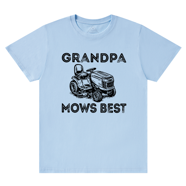 Personalized Grandpa Mows Best T-shirt