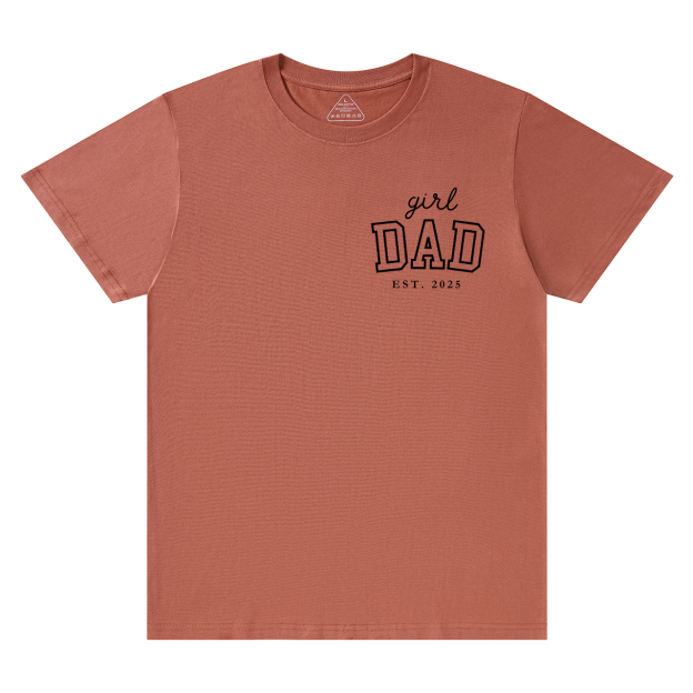 Personalized Girl Dad Est Year T-shirt