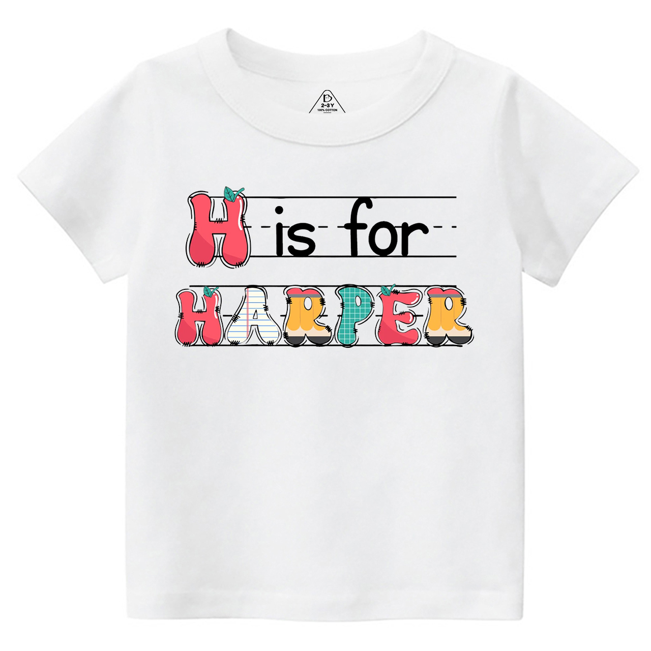 Personalized Kids Name Back To School Toddler&Kids Tees