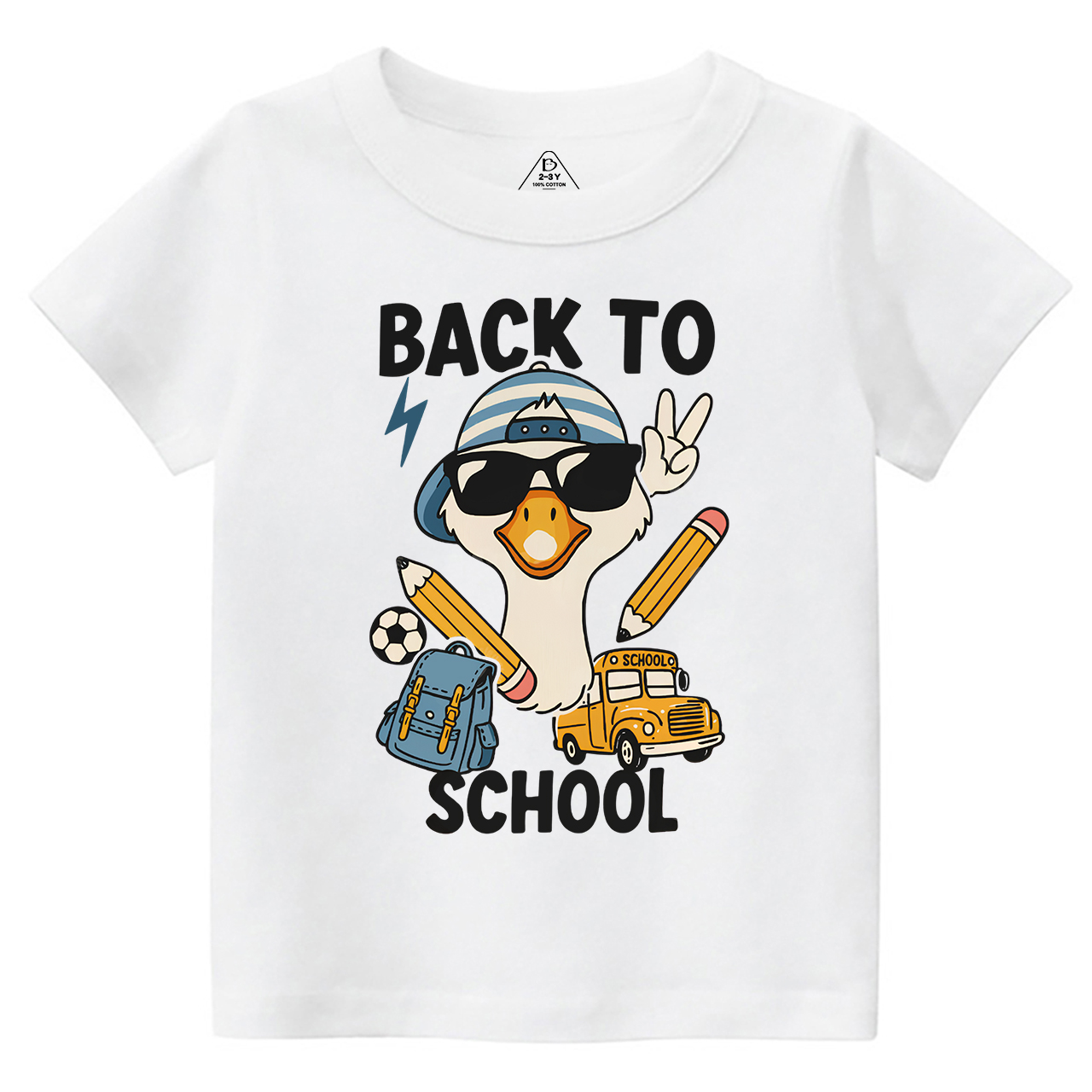 Back To School Goose Toddler&Kid's Tees Beepumpkin