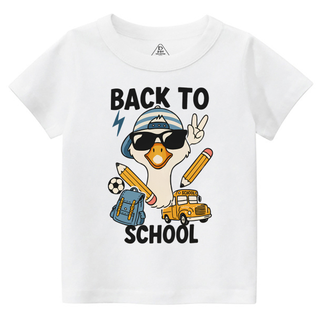 Back To School Goose Toddler&Kid's Tees Beepumpkin