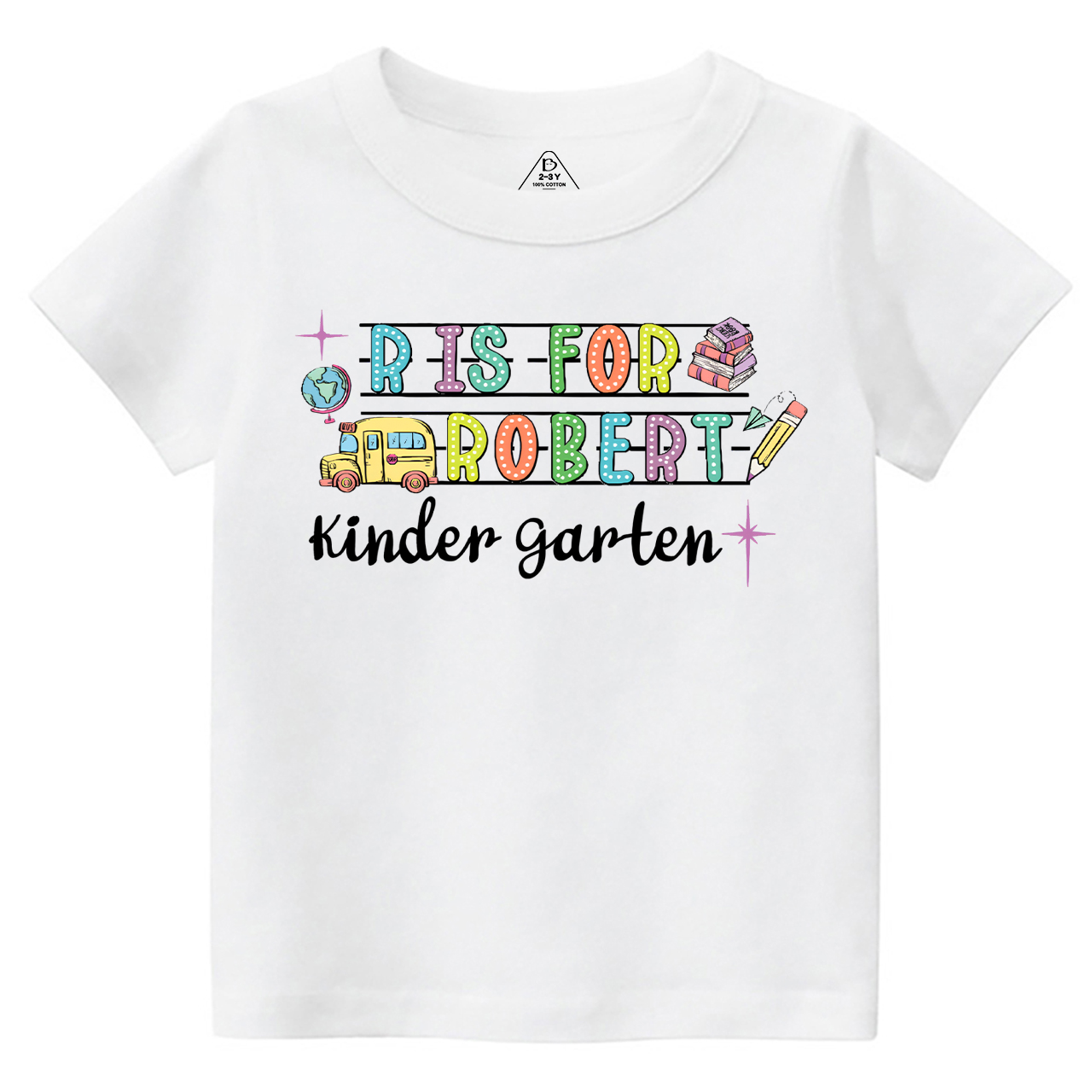 Personalized Alphabet Back To School Toddler&Kid's Tees Beepumpkin