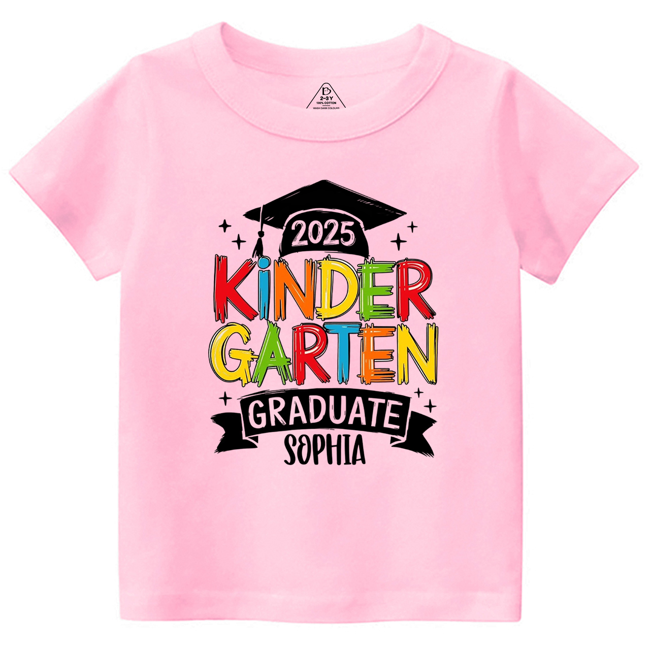 Personalized Kindergarten Graduation Toddler&Kid's Tees Beepumpkin