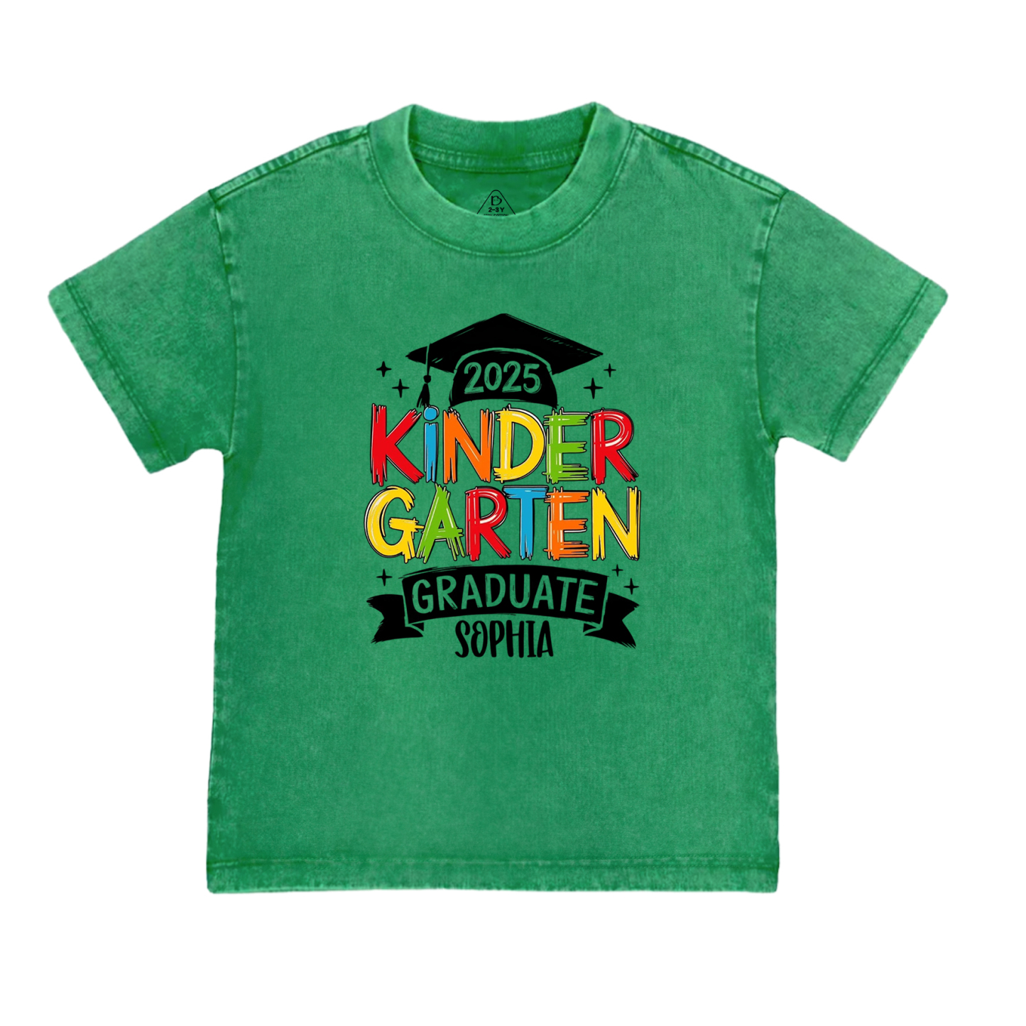Personalized Kindergarten Graduation Toddler&Kids Washed Tees