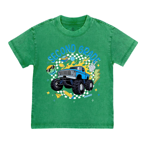 Personalized Truck For Boy Toddler&Kids Washed Tees