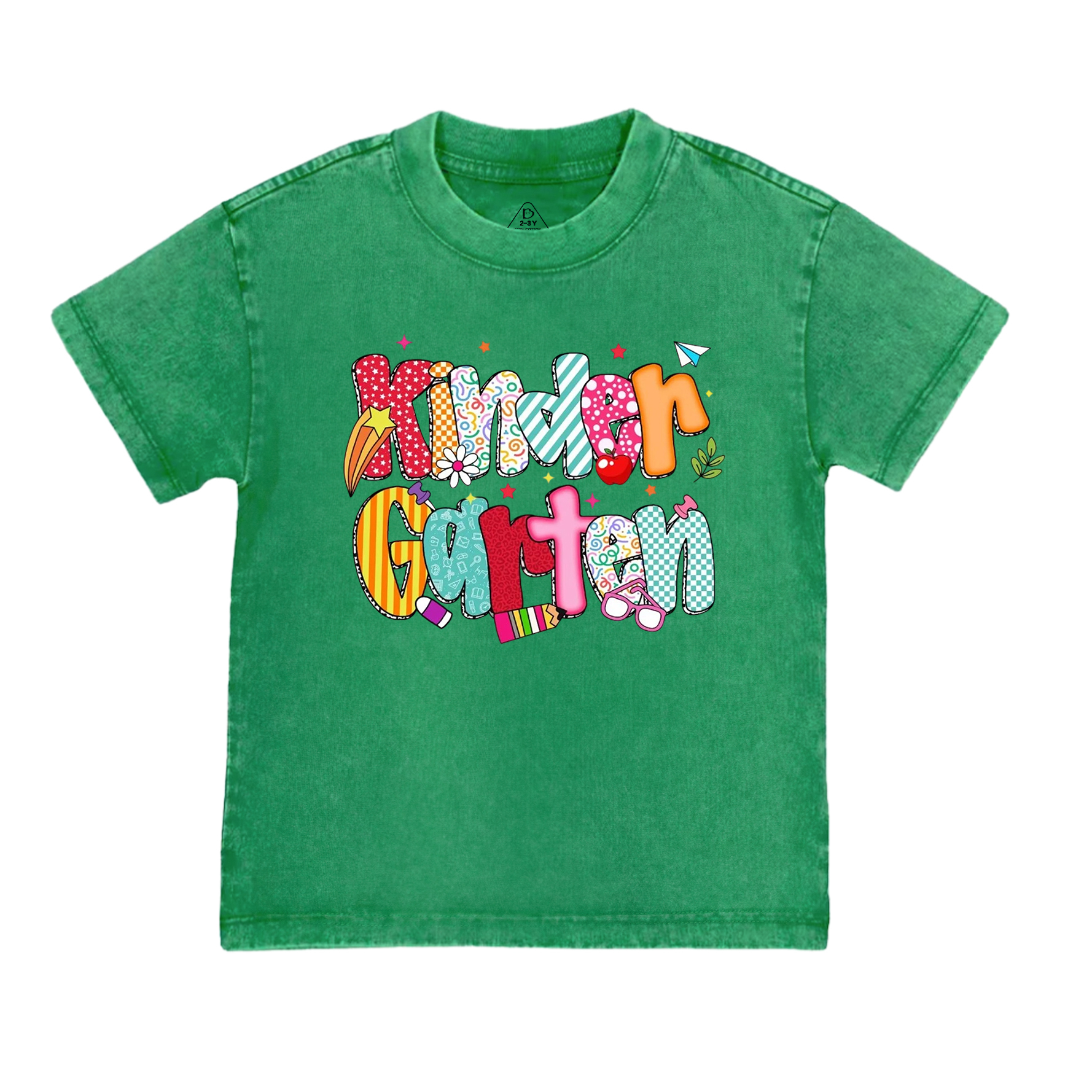 Personalized Colorful School Adventures Toddler&Kids Washed Tees