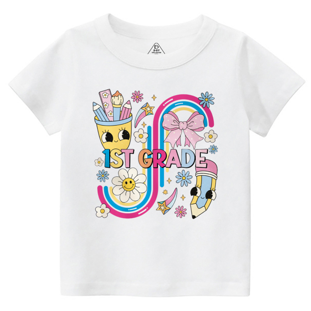 Personalized School Days Rainbow Collection Toddler&Kid's Tees Beepumpkin 