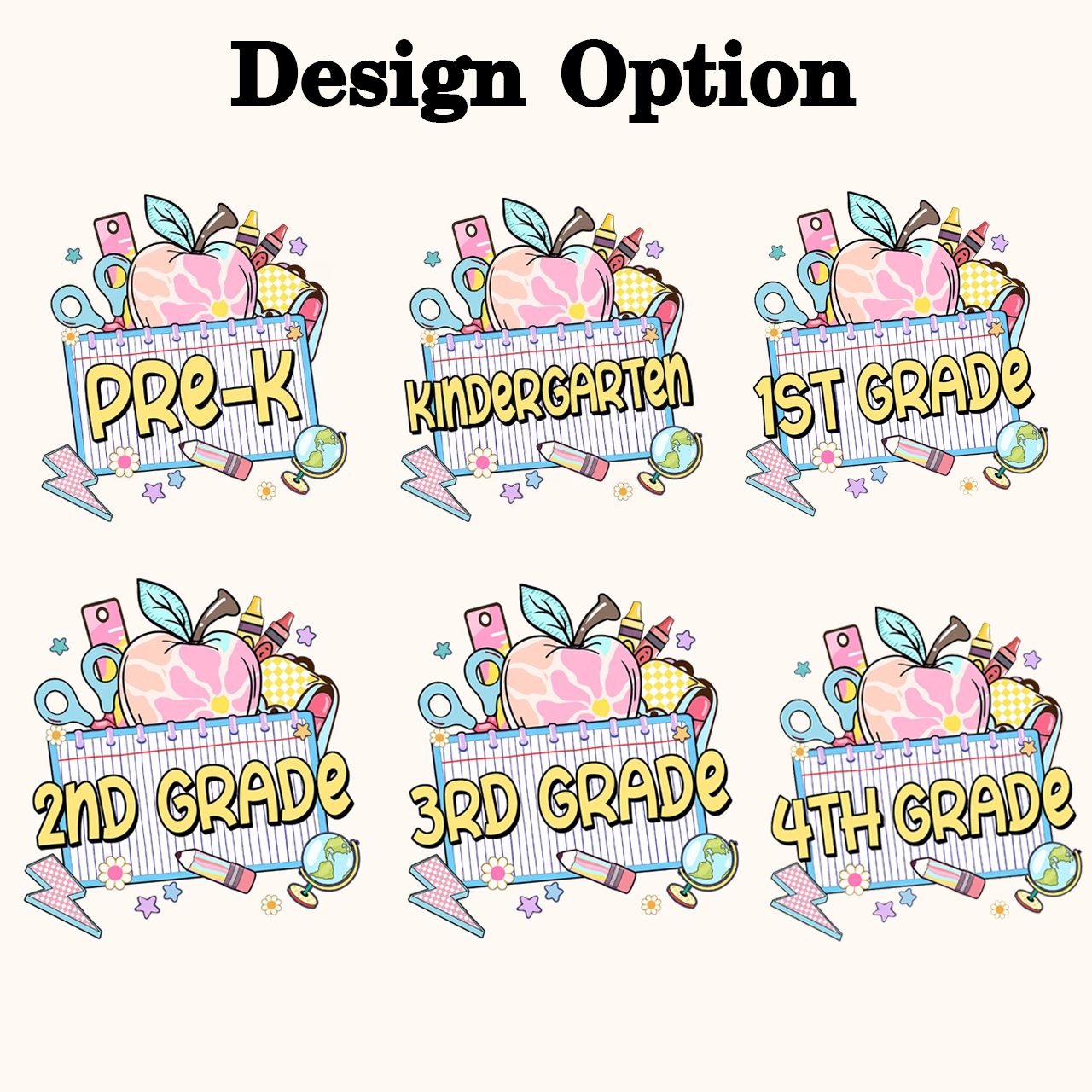 Personalized Pink Apple Back To School Gift Pack Toddler&Kid's Tees Beepumpkin 