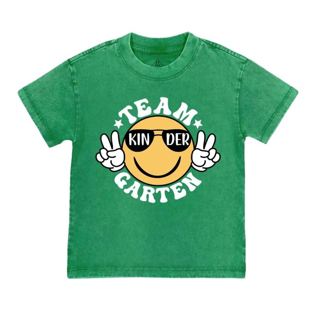 Team Kindergarten Toddler&Kids Washed Tees
