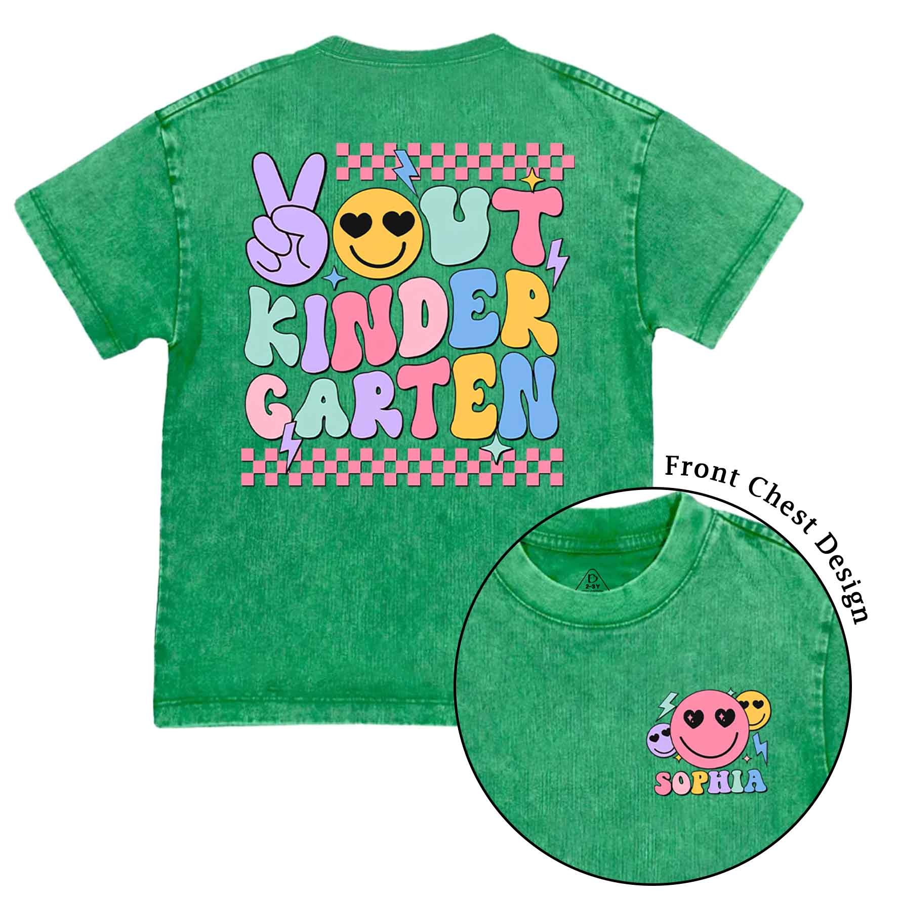 Personalized Kindergarten Graduation Toddler&Kids Washed Tees