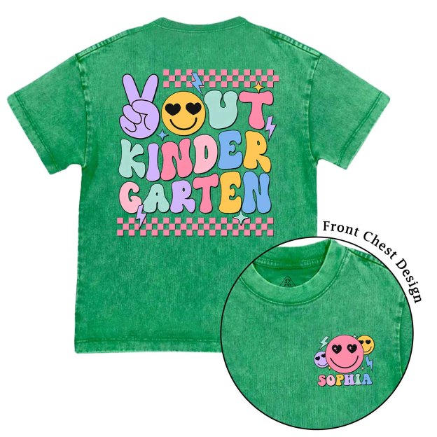 Personalized Kindergarten Graduation Toddler&Kids Washed Tees