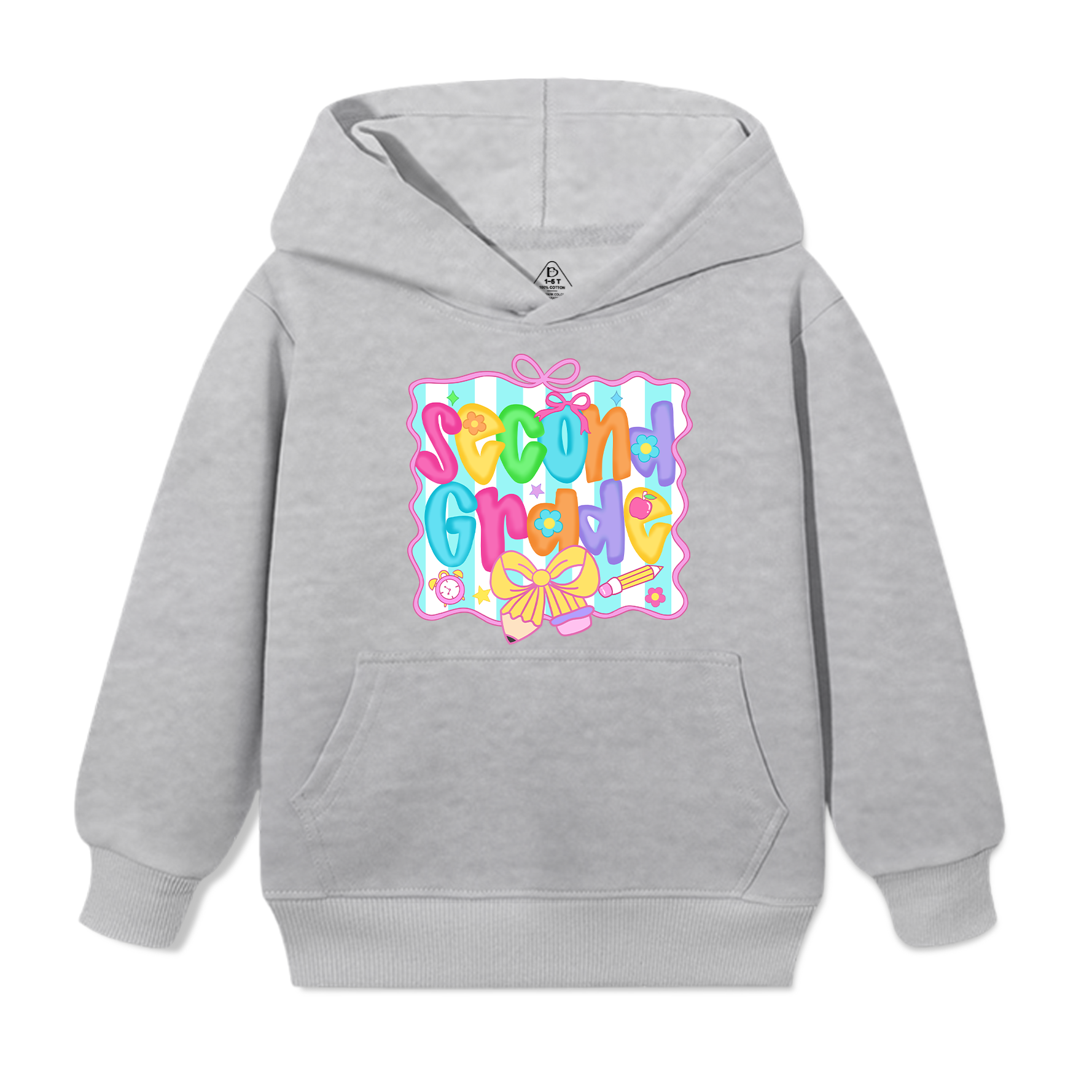Personalized Preppy Back To School Bundle Kid's Hooded Sweatshirt Beepumpkin