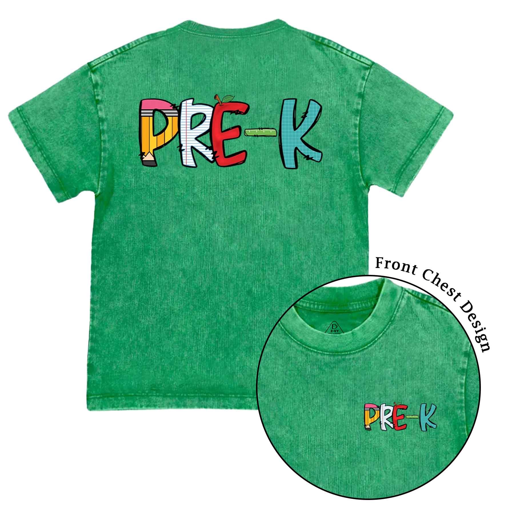 Personalized Grade Level Fun Toddler&Kids Washed Tees