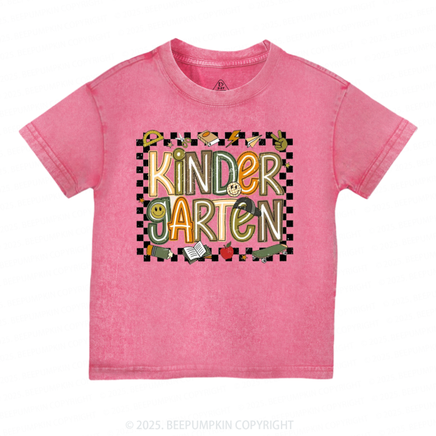 Personalized Back To School Boys Toddler&Kids Washed Tees