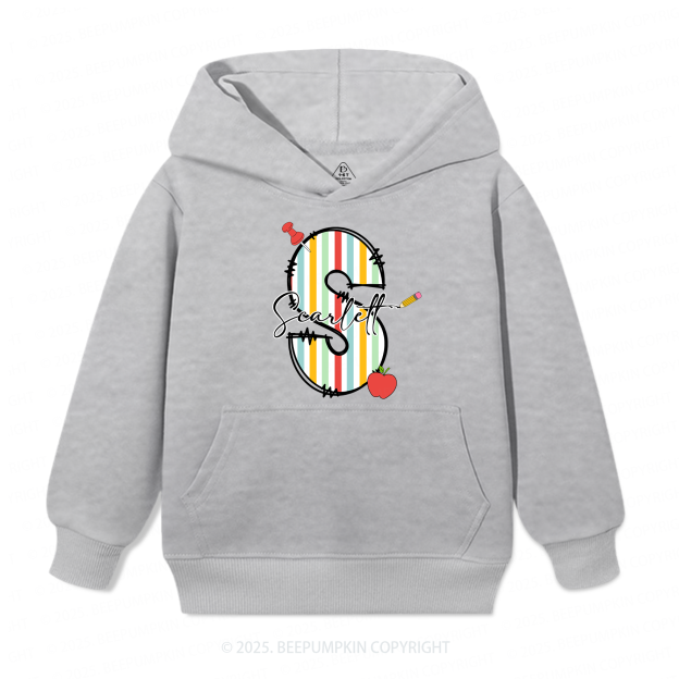 Personalized Alphabet Kid's Hoodies Beepumpkin