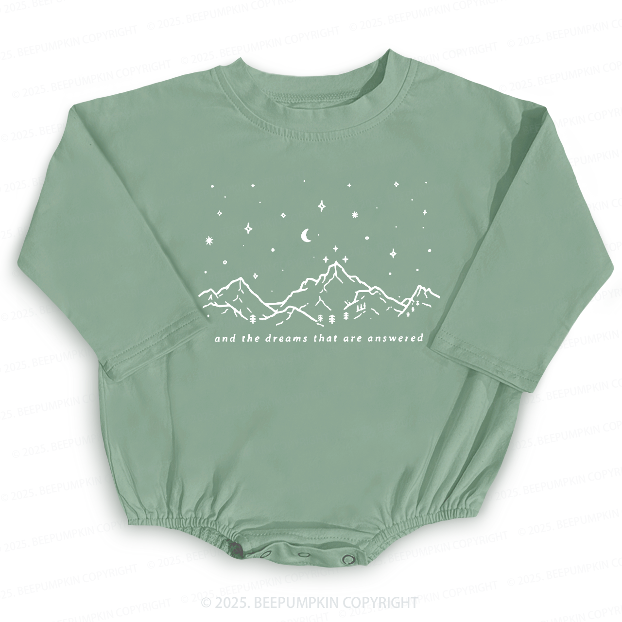 To The Stars Who Listen And The Dreams Baby Bubble Romper Beepumpkin