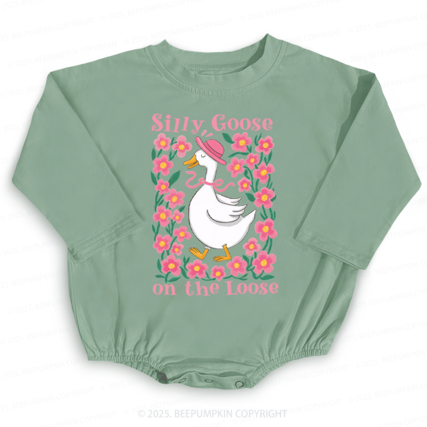 Silly Goose On The Loose Baby Bubble Romper Beepumpkin
