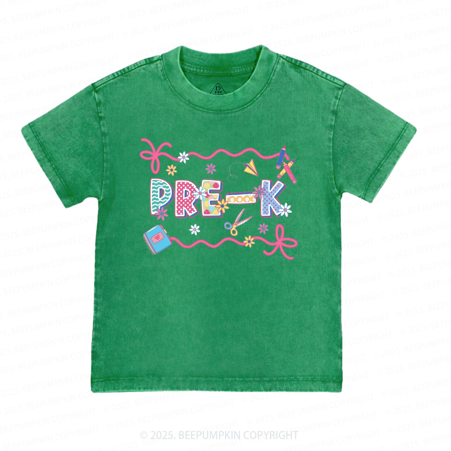 Personalized Coquette Pencil Toddler&Kids Washed Tees