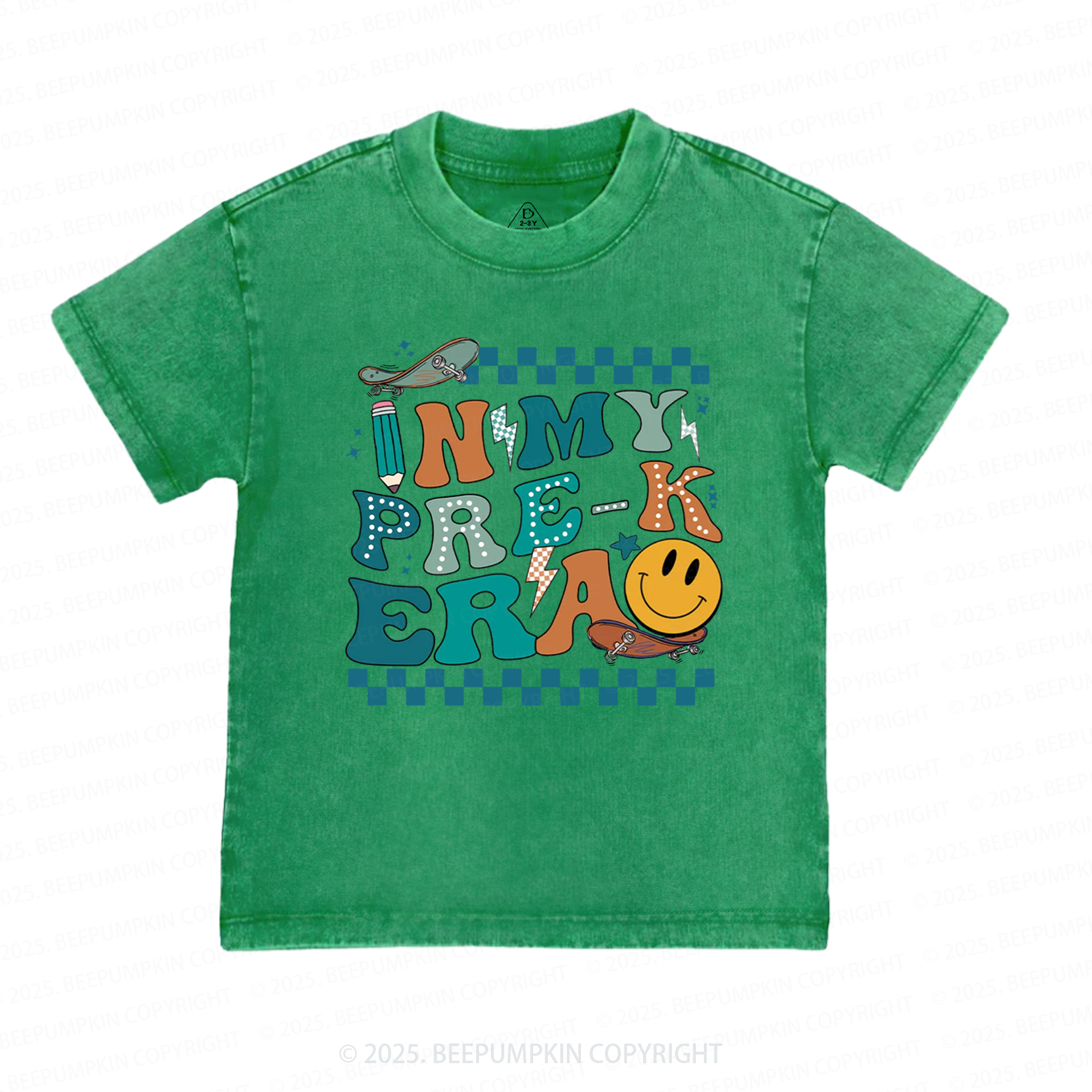 Personalized Back To School For Boys Toddler&Kids Washed Tees