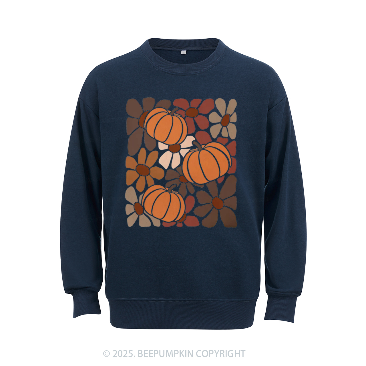Boho Floral Fall Sweatshirt Beepumpkin