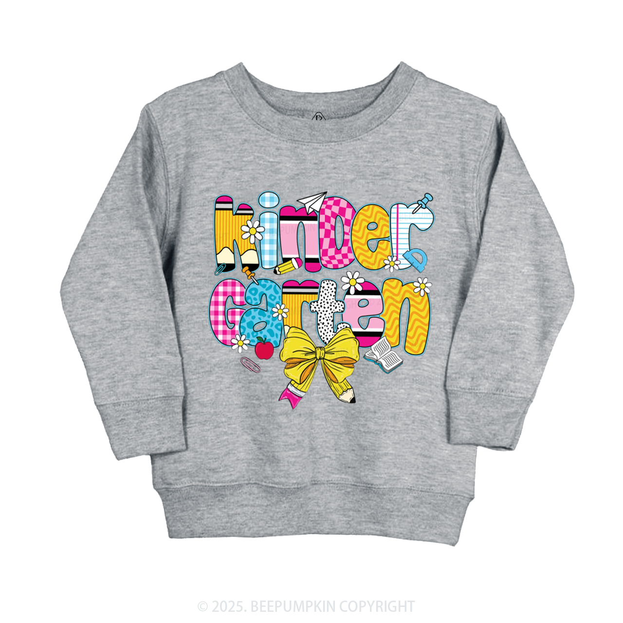 Personalized Checkered Sublimation Kid's Sweatshirt