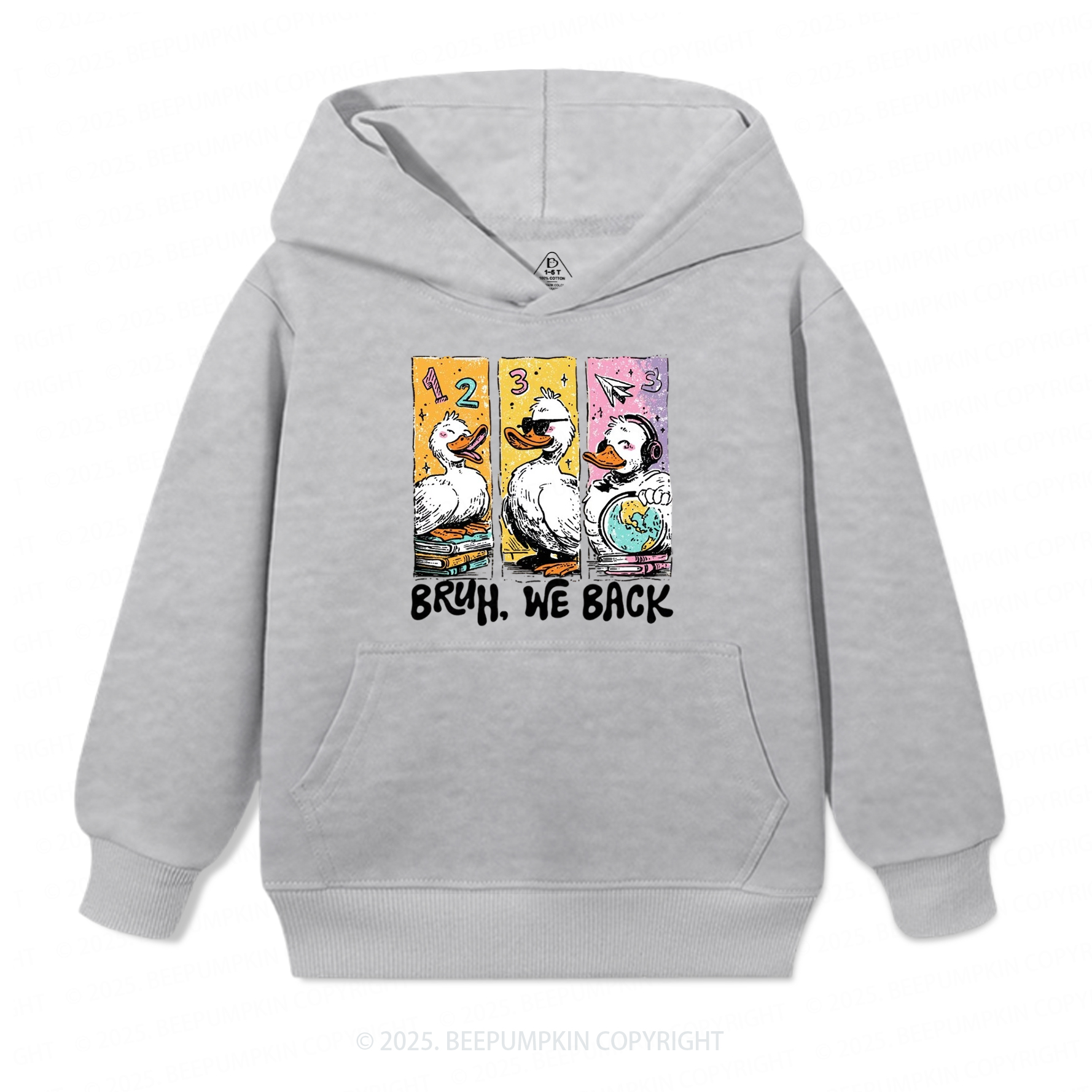 Bruh, We Back Kindergarten Kid's Hoodies Beepumpkin