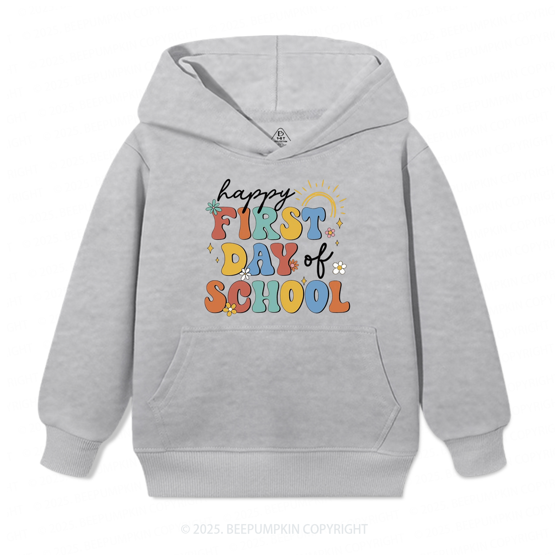 Happy First Day Of School Kid's Hoodies Beepumpkin