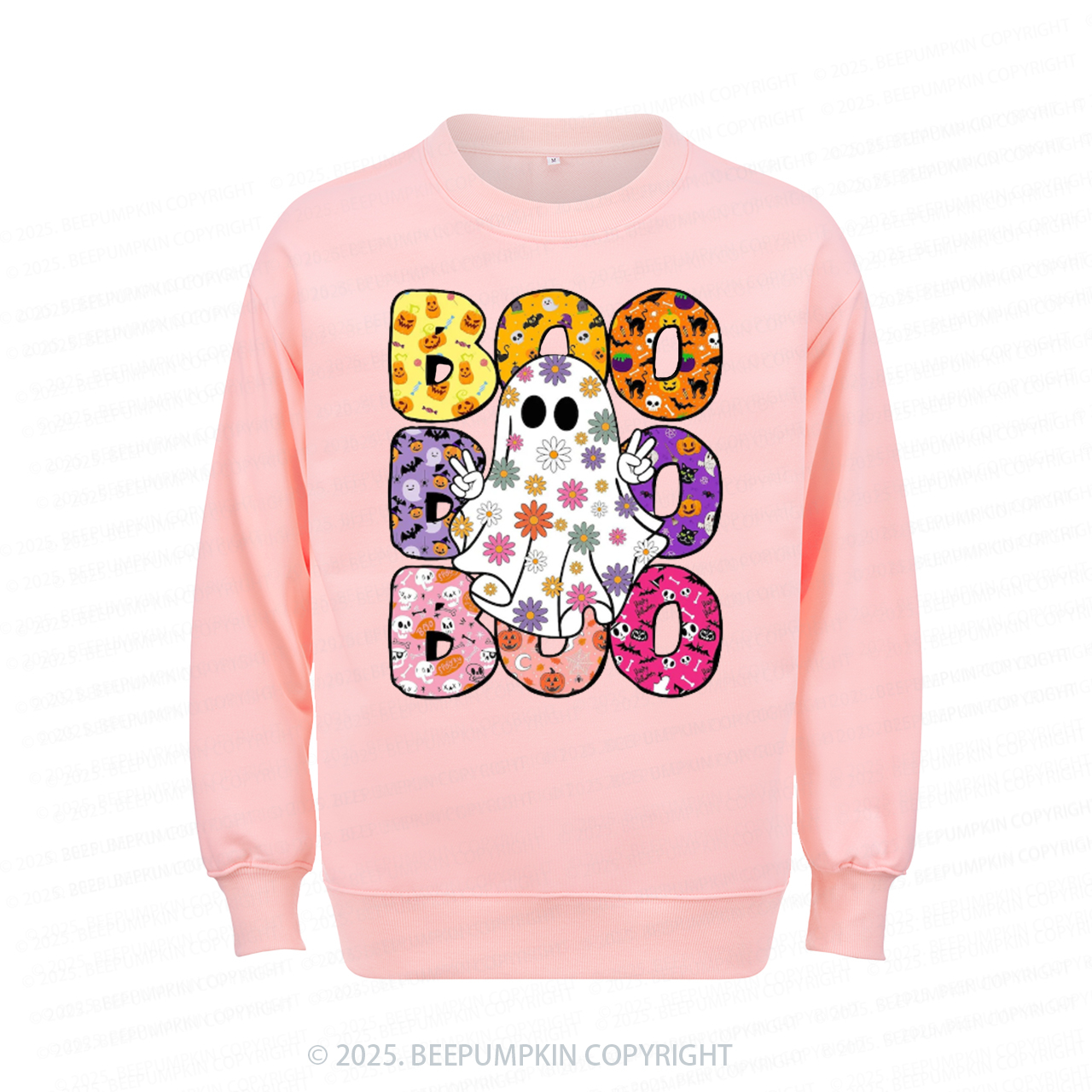 Boo Halloween Sweatshirt Beepumpkin 