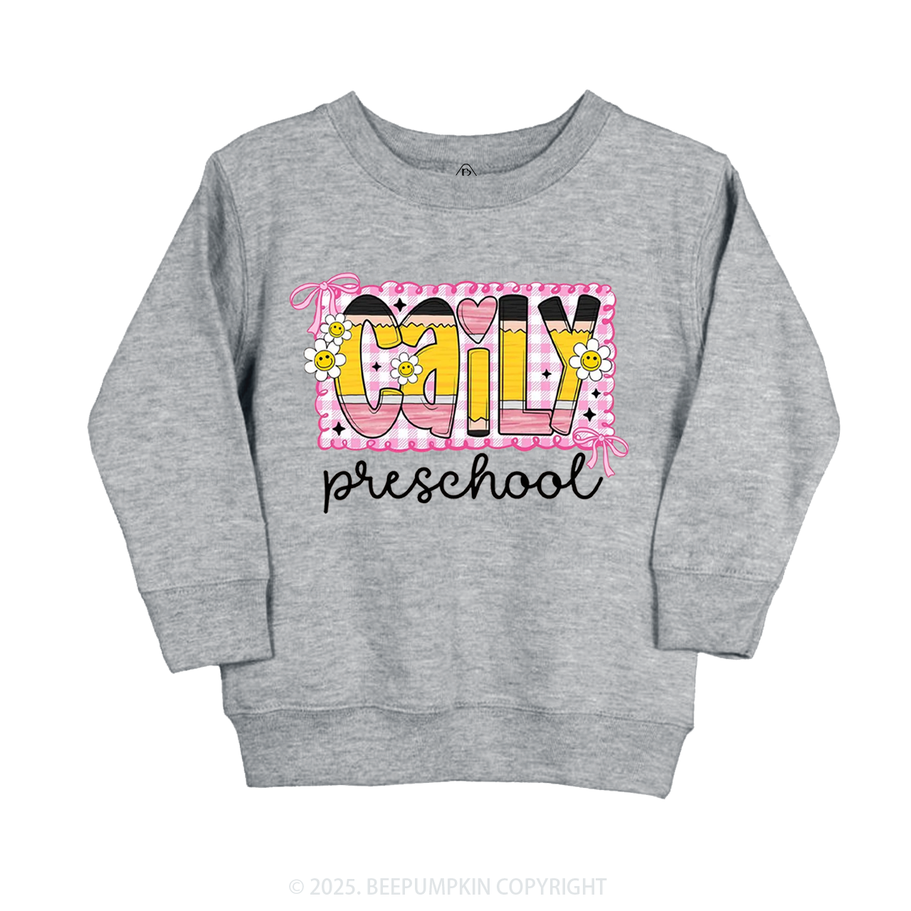Personalized Graffiti Pencil Name Kid's Sweatshirt