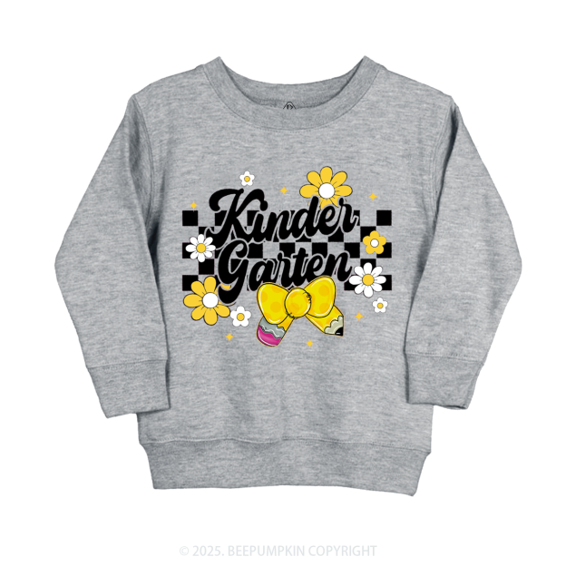 Personalized Golden Glow Of Grade Kid's Sweatshirt