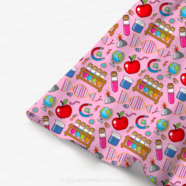 Pink Science Adventure All Over Print Kids Dress