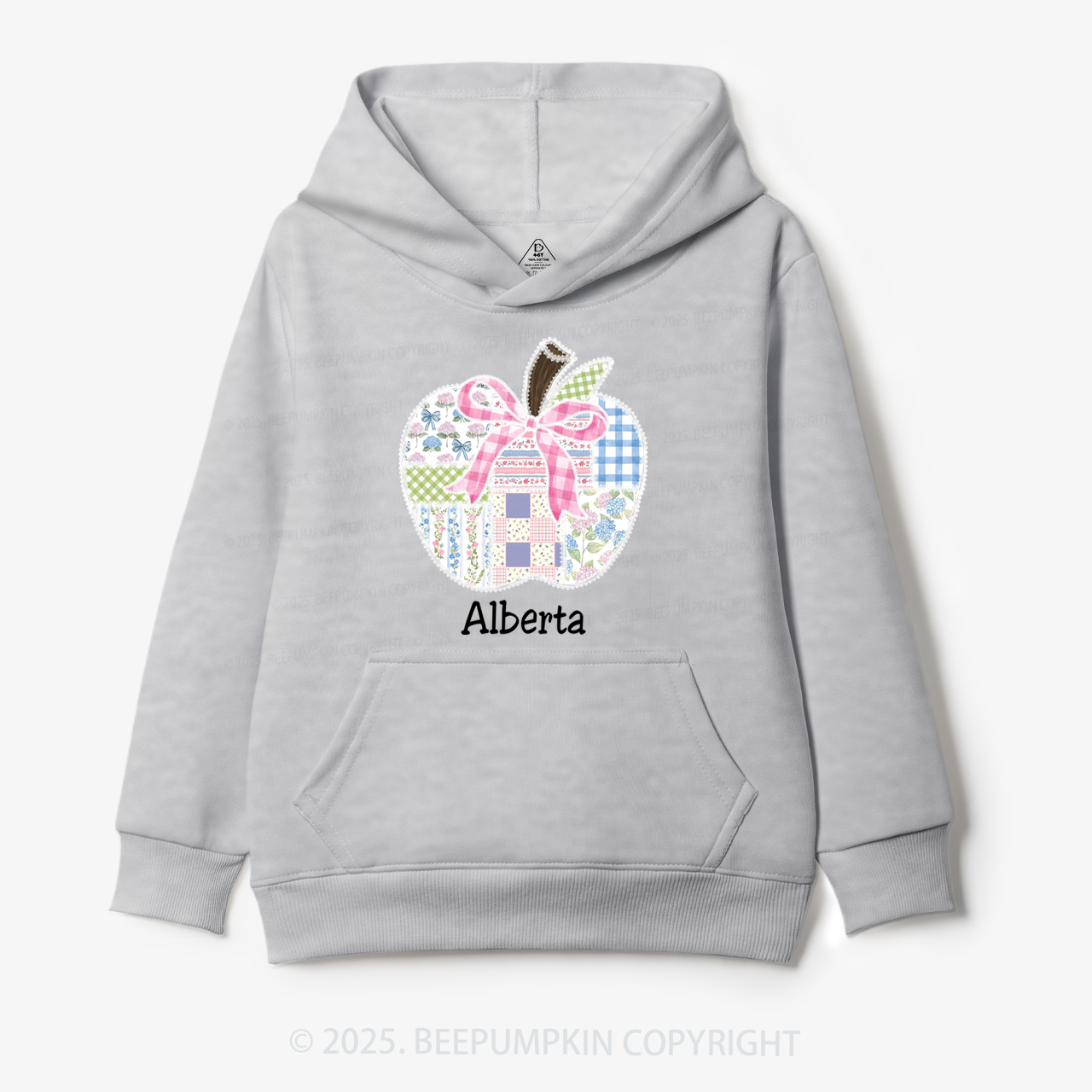 Personalized Lace Apple Name Kid's Hoodies Beepumpkin